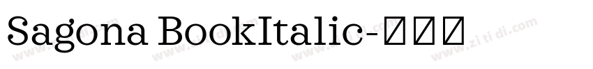 Sagona BookItalic字体转换
